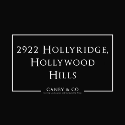 2922 Hollyridge, Hollywood Hills