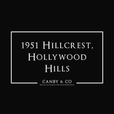 1951 Hillcrest, Hollywood Hills